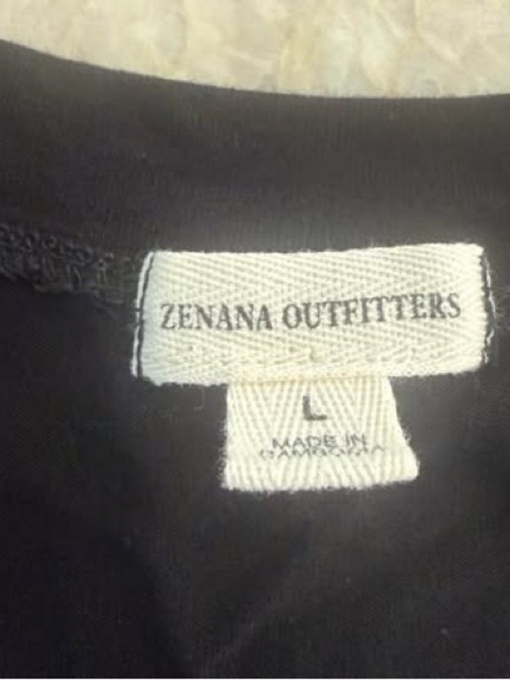 Zenana Outfitters Black Rhinestone 'Trick or Treat' V-Neck 3/4 Sleeve Top - Picture 4 of 7